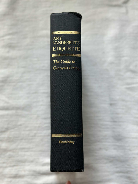 vintage amy vanderbilt's etiquette: the guide to gracious living hardcover book